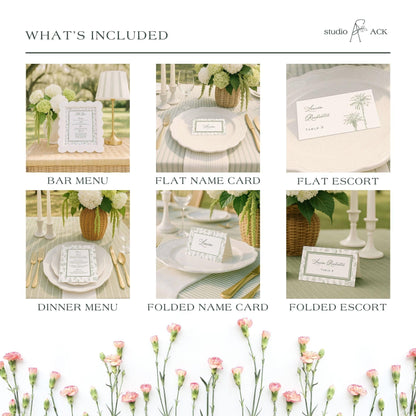 Southern Toile Wedding Template Bundle