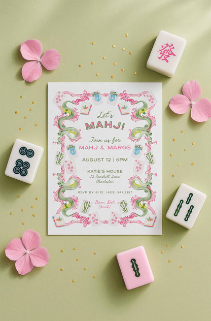 Mahj & Margs Party Invitation Template
