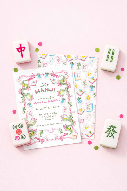 Mahj & Margs Party Invitation Template
