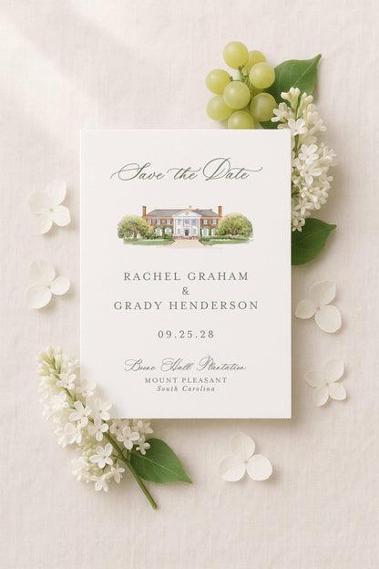 Boone Hall Save the Date Template