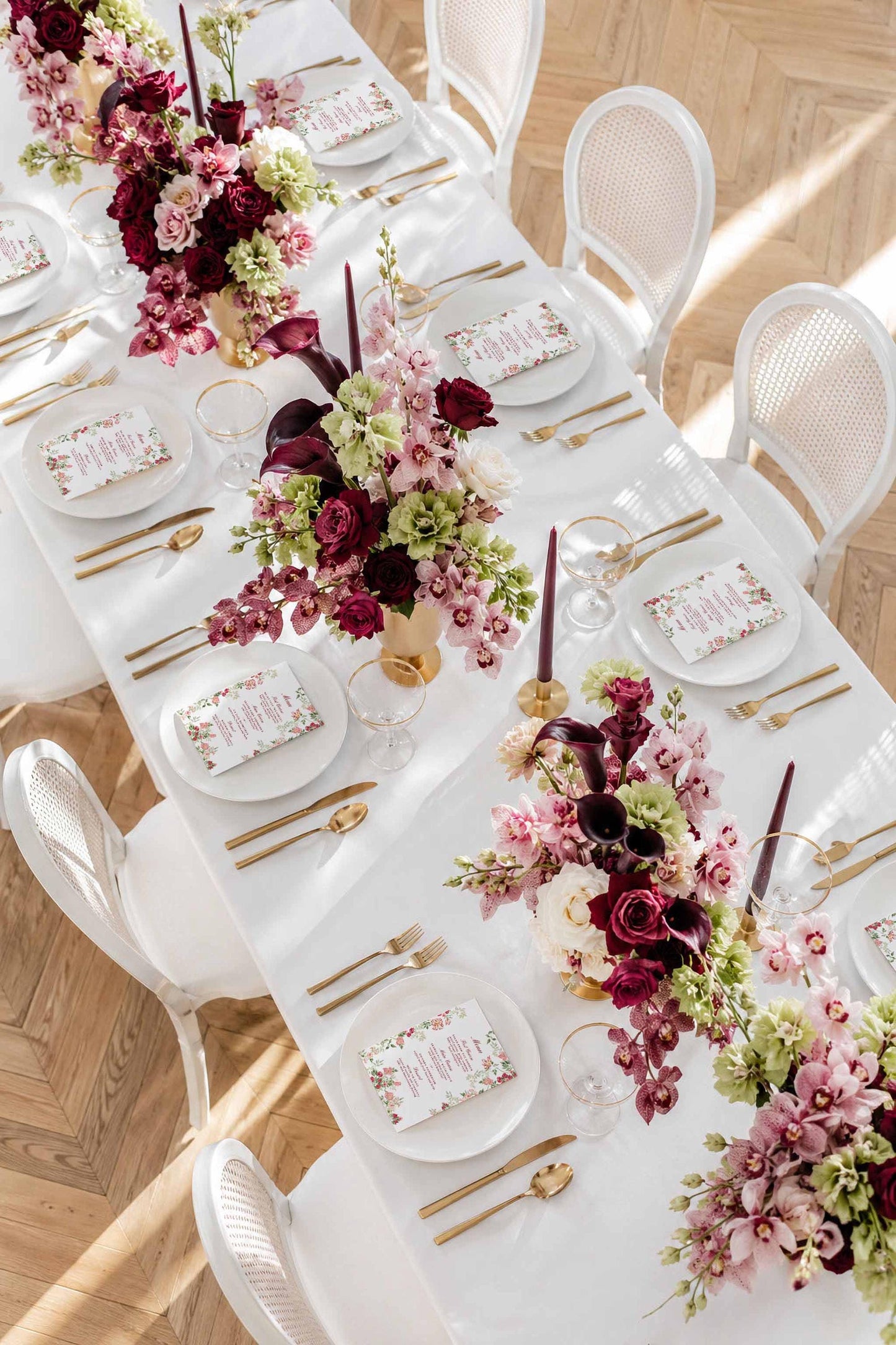 Dusty Pink Floral Wedding Template Bundle