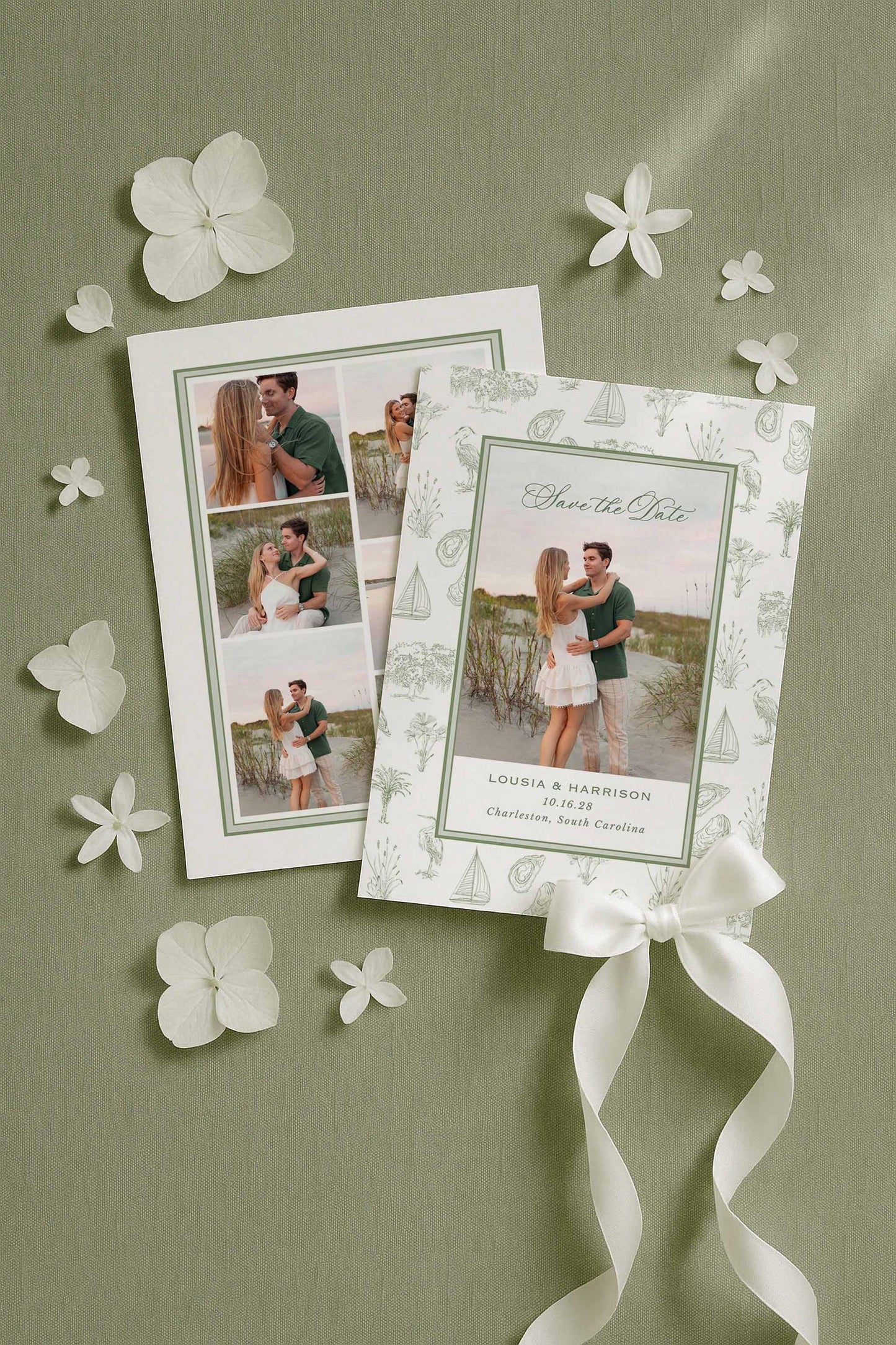 Southern Toile Save the Date Template