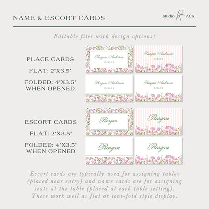 Purple Floral Wedding Template Bundle