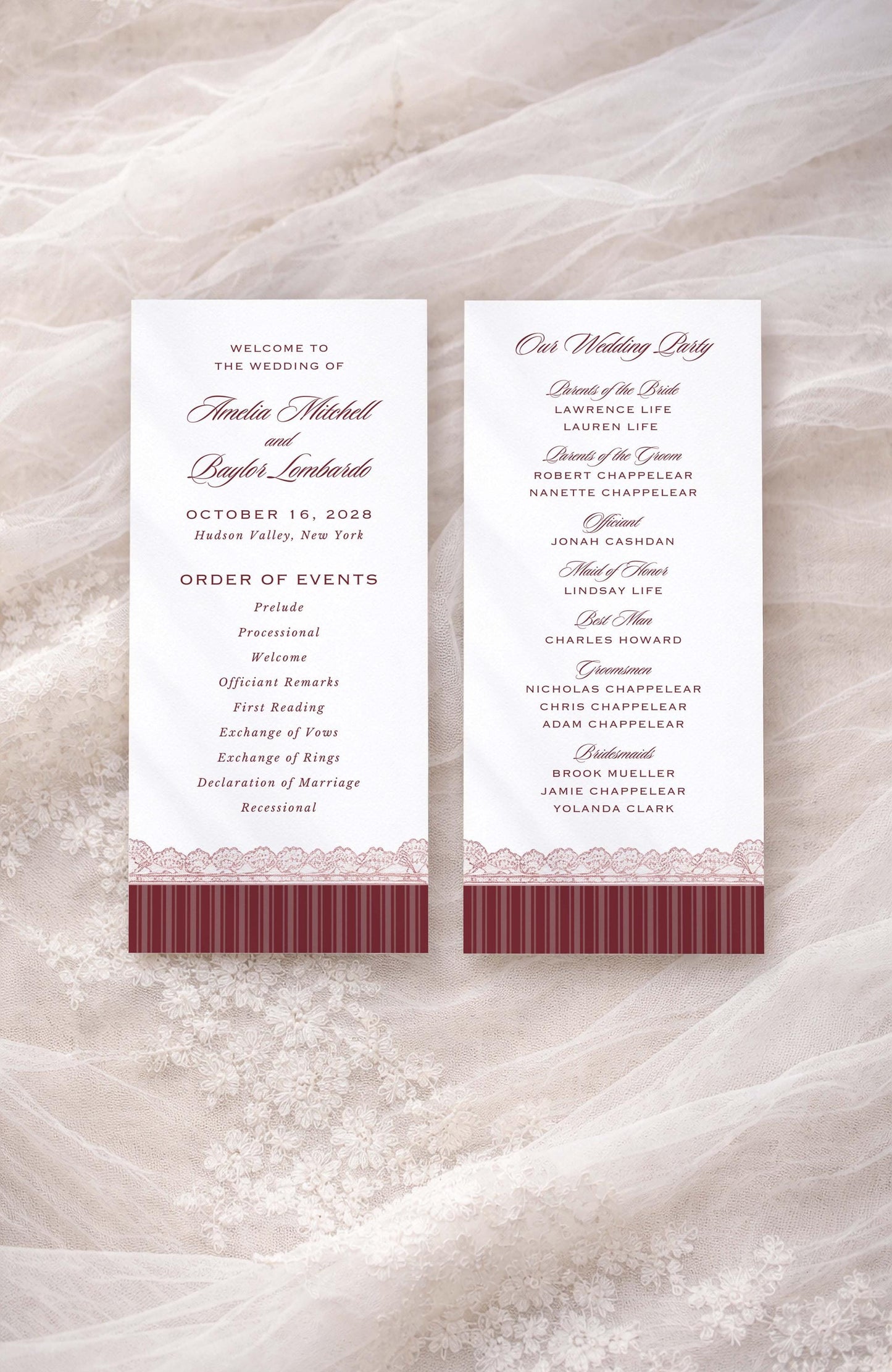 Vintage Lace Wedding Template Bundle