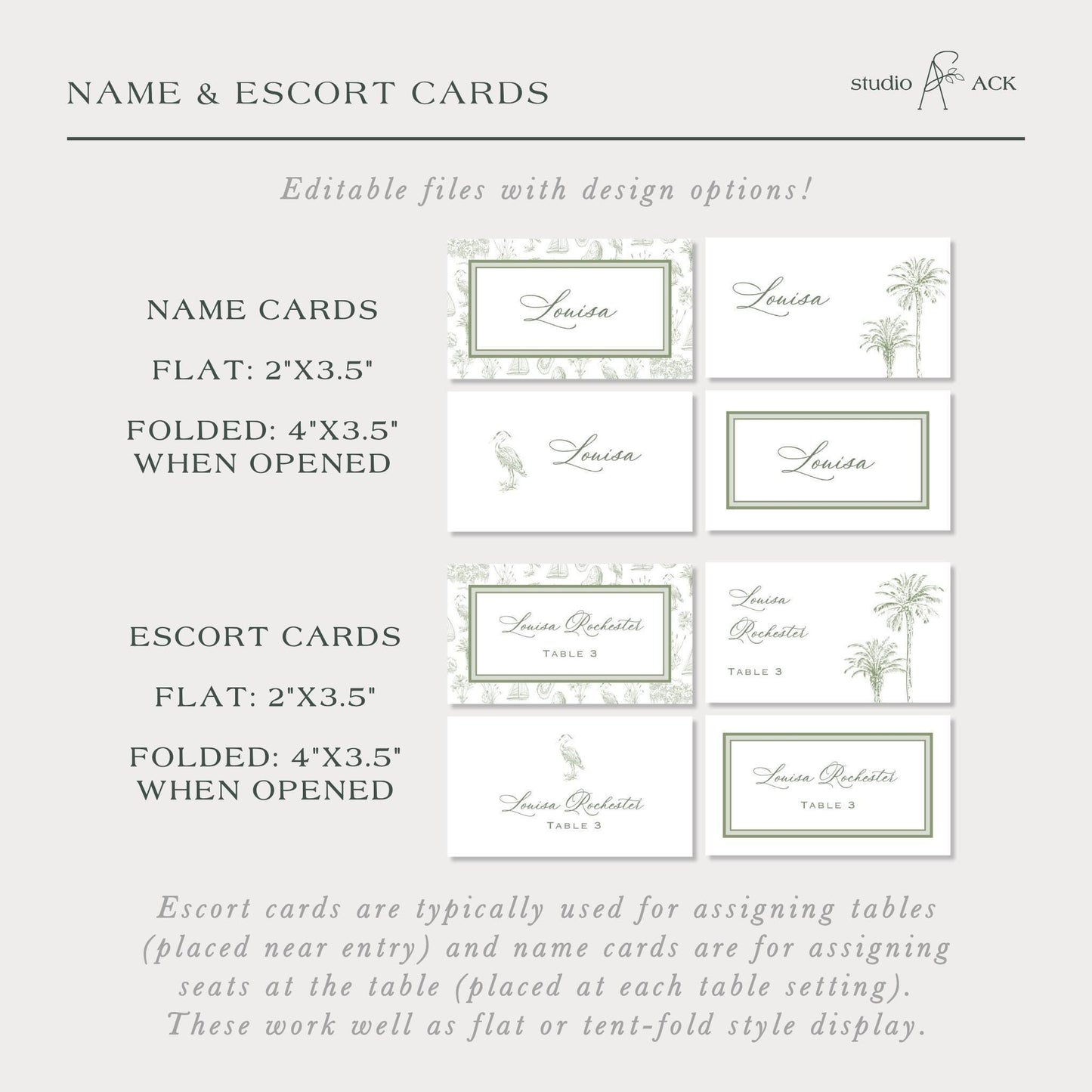 Southern Toile Wedding Template Bundle