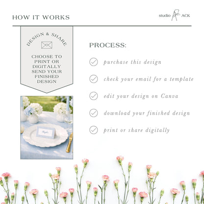 The image is a collage of various images, including a floral arrangement, a table setting, and a printed design. The text in the image provides information about the design and sharing process, but it does not contain any descriptive text about the individual images.