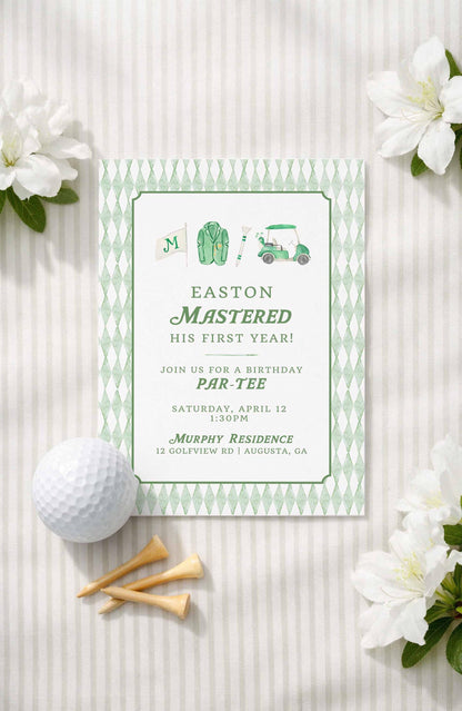 Golf Birthday Invitation Template