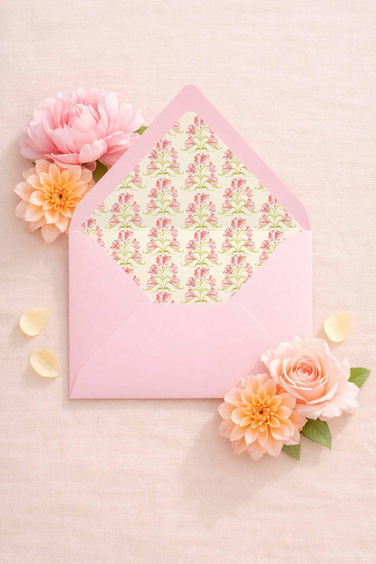 Whimsical Garden Envelope Liner Template