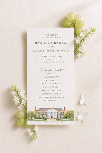 Boone Hall Wedding Template Bundle