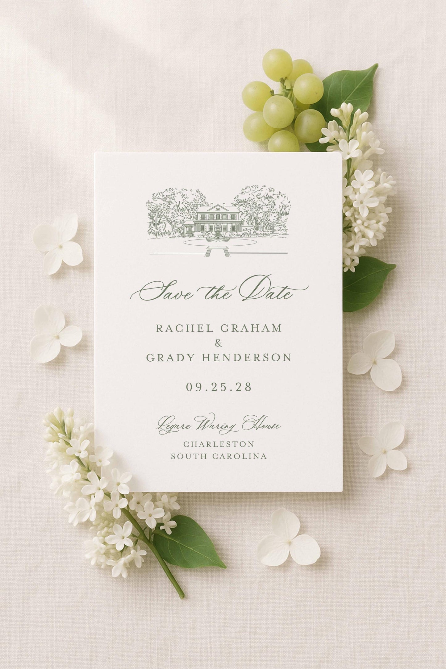 Legare Waring House Save the Date Template