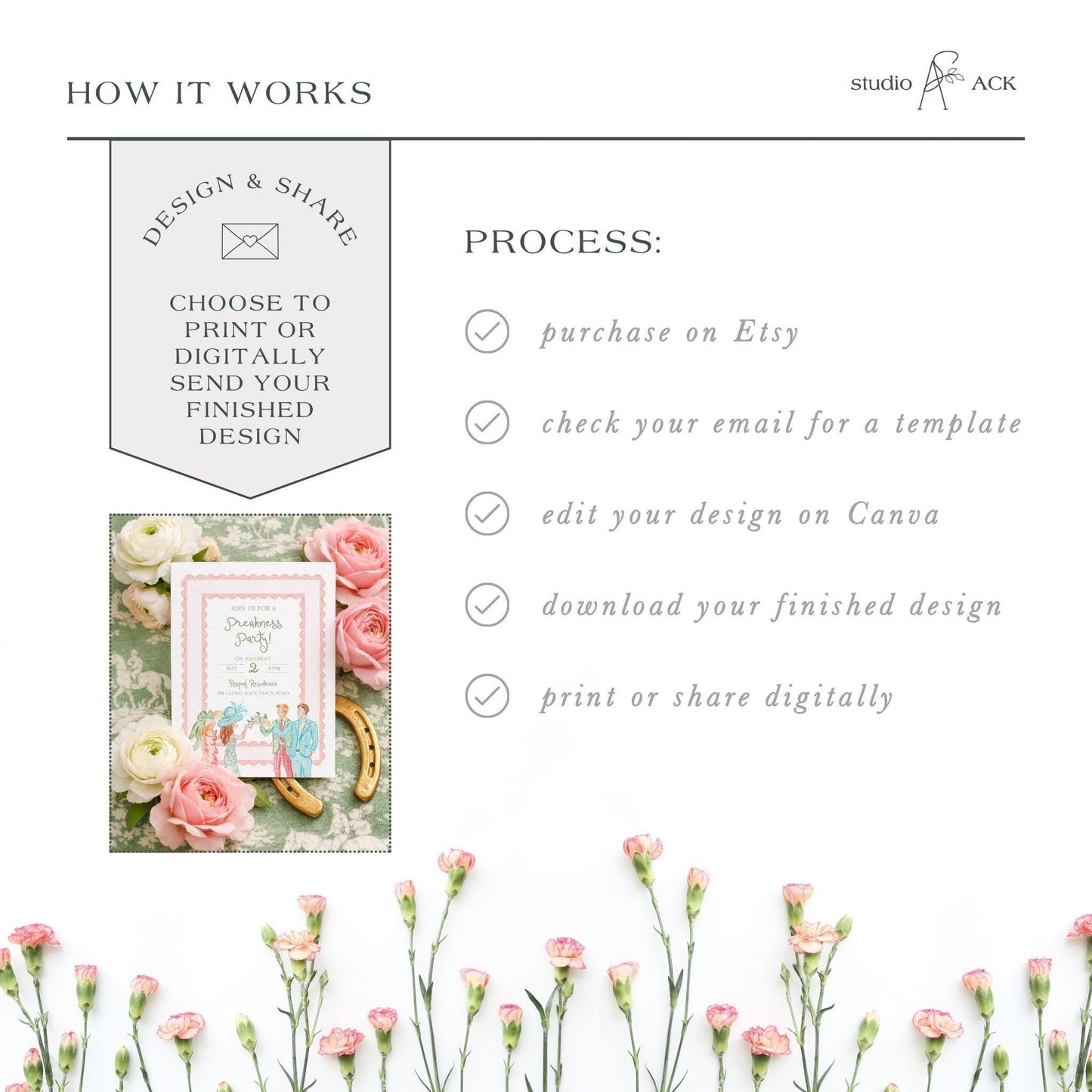 Preakness Party Invitation Template