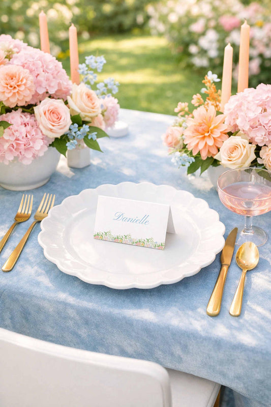 Vintage Lace Wedding Place Card Template