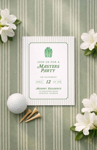 Golf Party Invitation Template