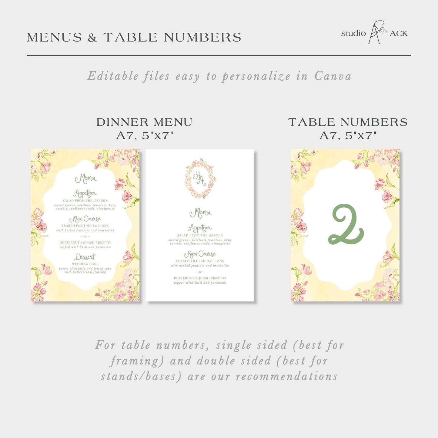 Whimsical Garden Wedding Template Bundle
