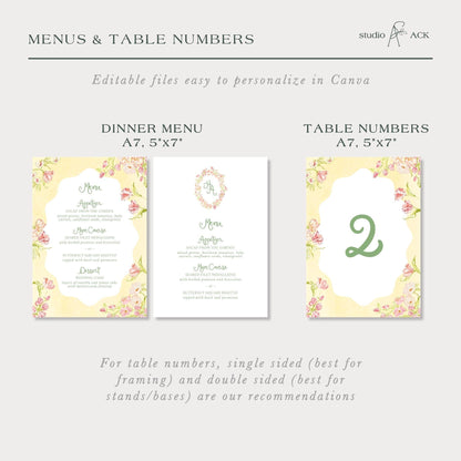 Whimsical Garden Wedding Template Bundle