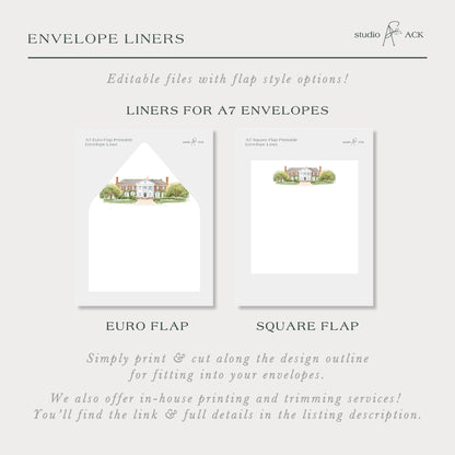 Boone Hall Wedding Invitation Suite Template