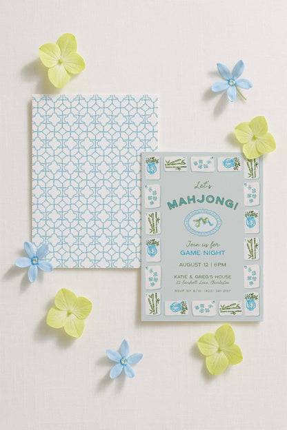 Mahjong Party Invitation Template