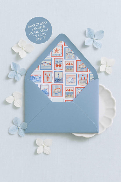 July 4th Pool Party Party Invitation Template