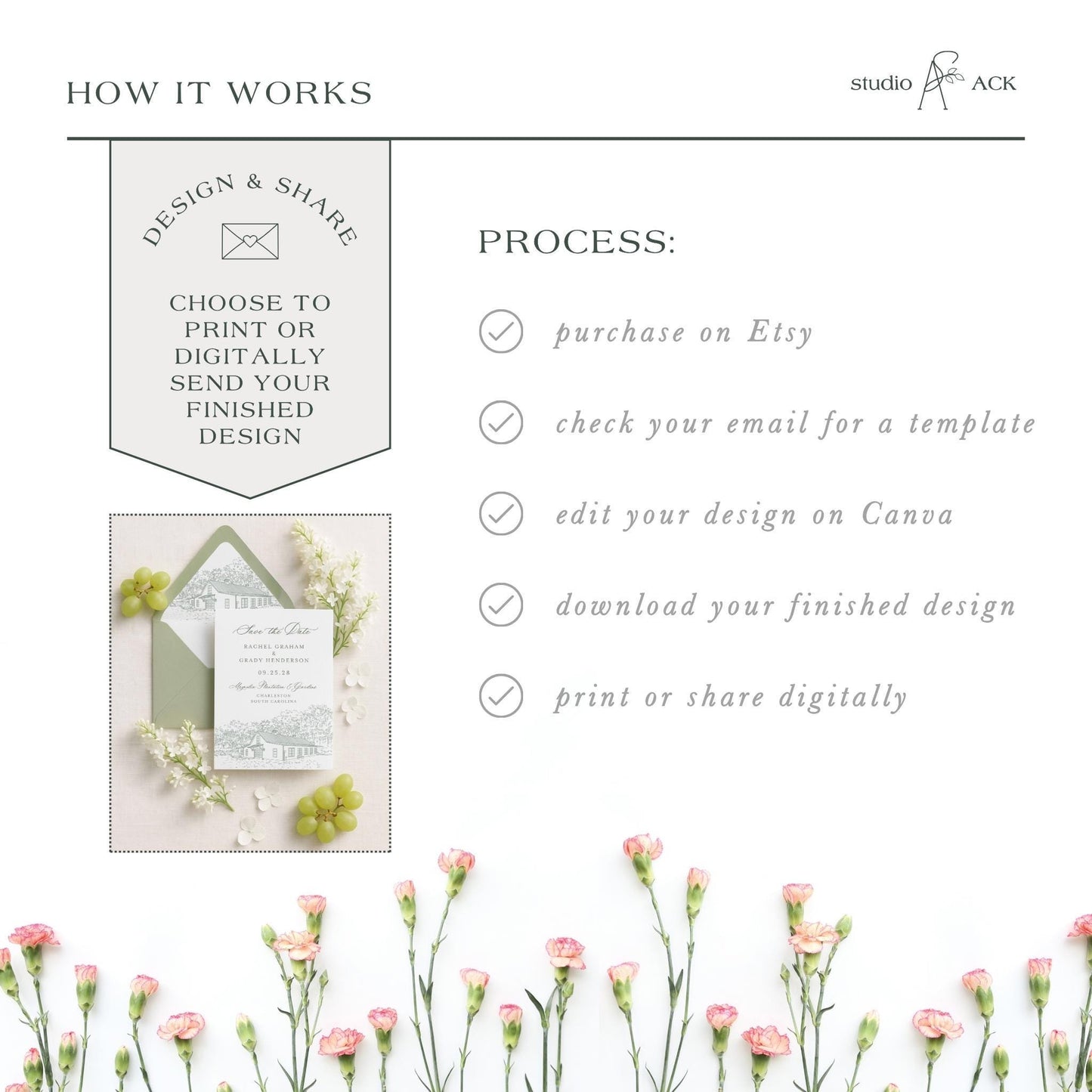 Magnolia Carriage House Save the Date Template