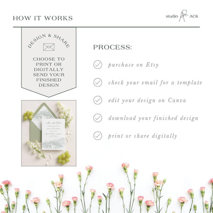 Magnolia Carriage House Save the Date Template