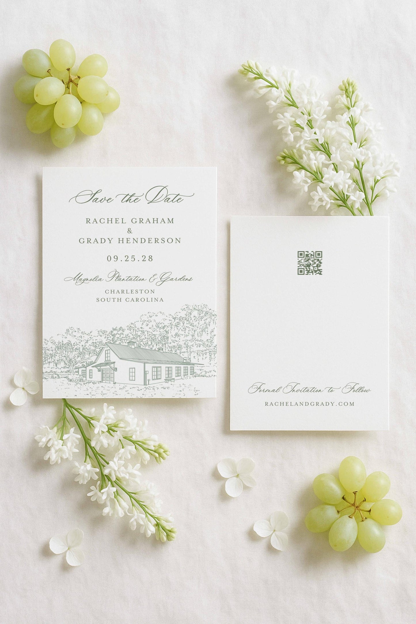 Magnolia Carriage House Save the Date Template