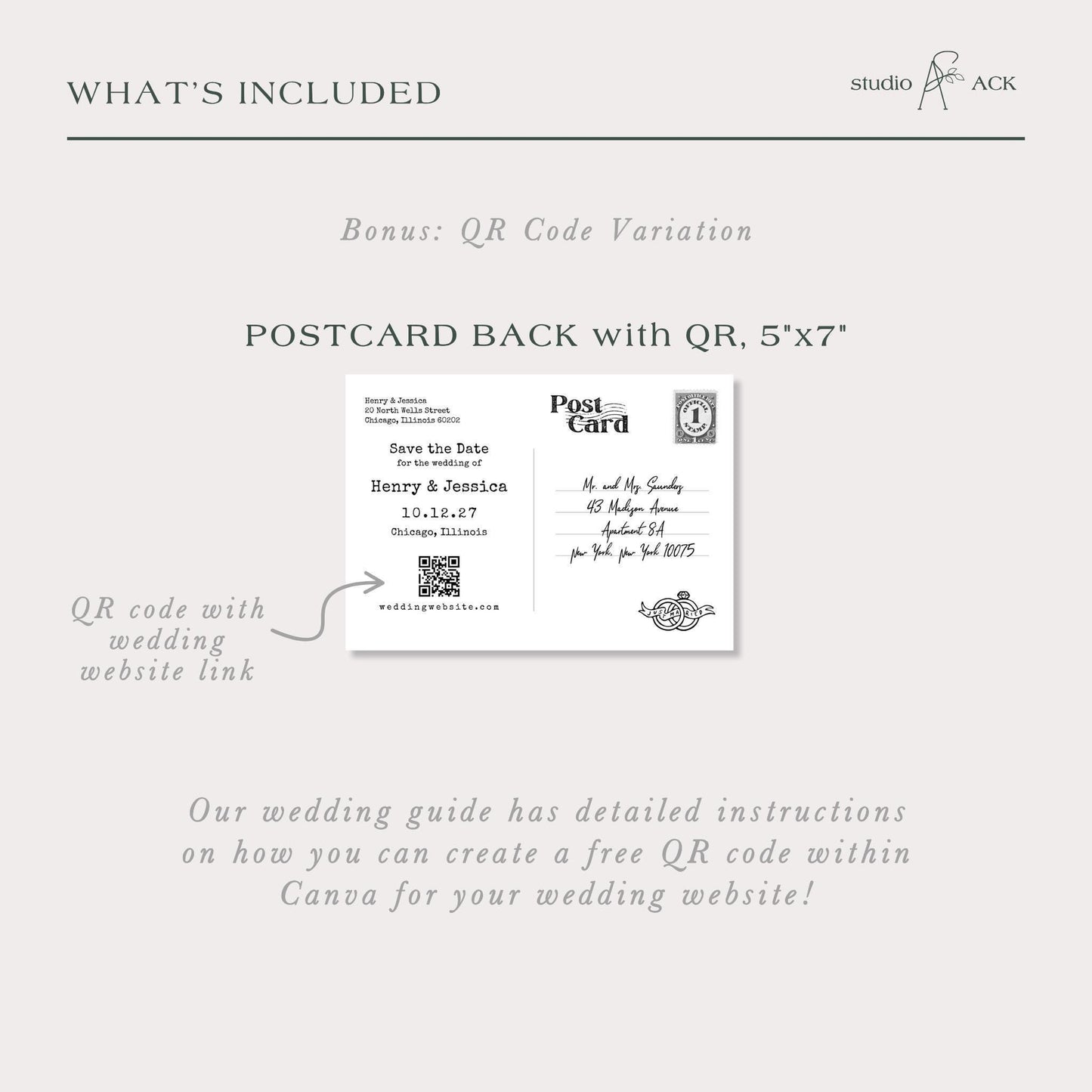 Greetings! Save the Date Postcard Template