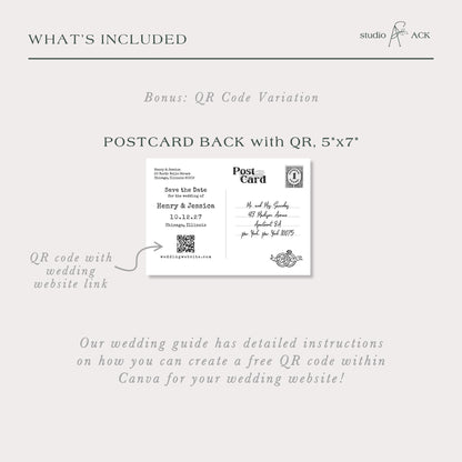 Greetings! Save the Date Postcard Template