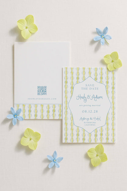 Fun Wavy Save the Date Template