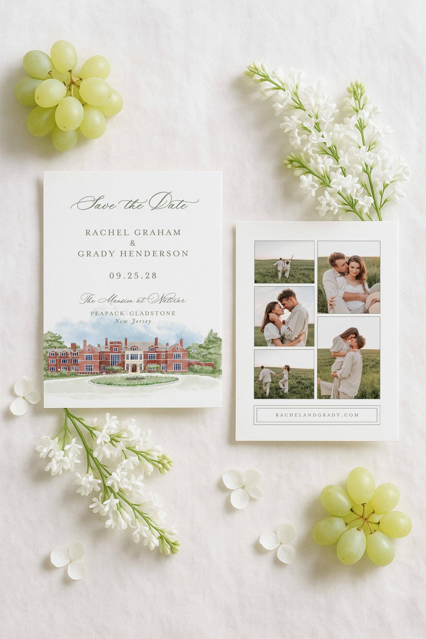 Mansion at Natirar Save the Date Template