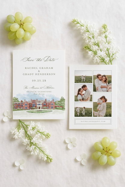 Mansion at Natirar Save the Date Template