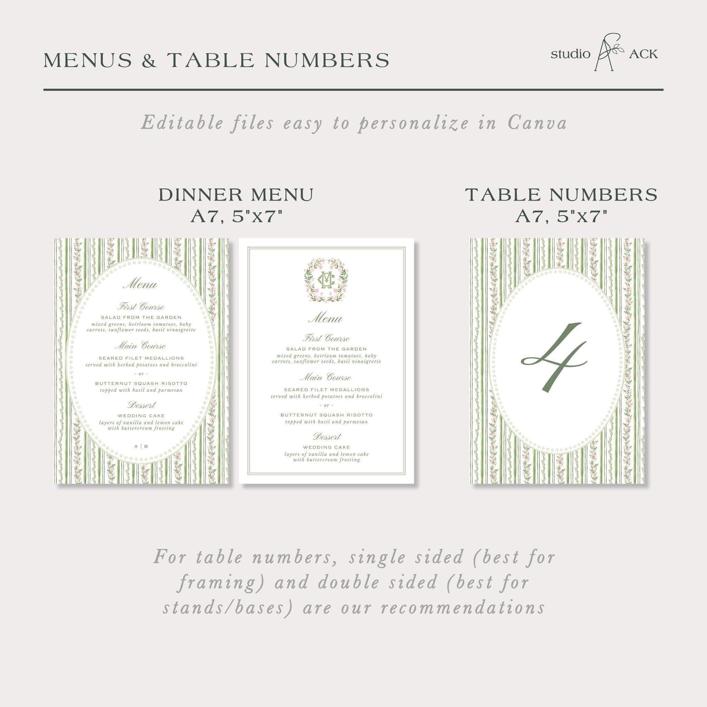 Grandmillennial Floral Wedding Template Bundle