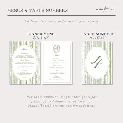 Grandmillennial Floral Wedding Template Bundle