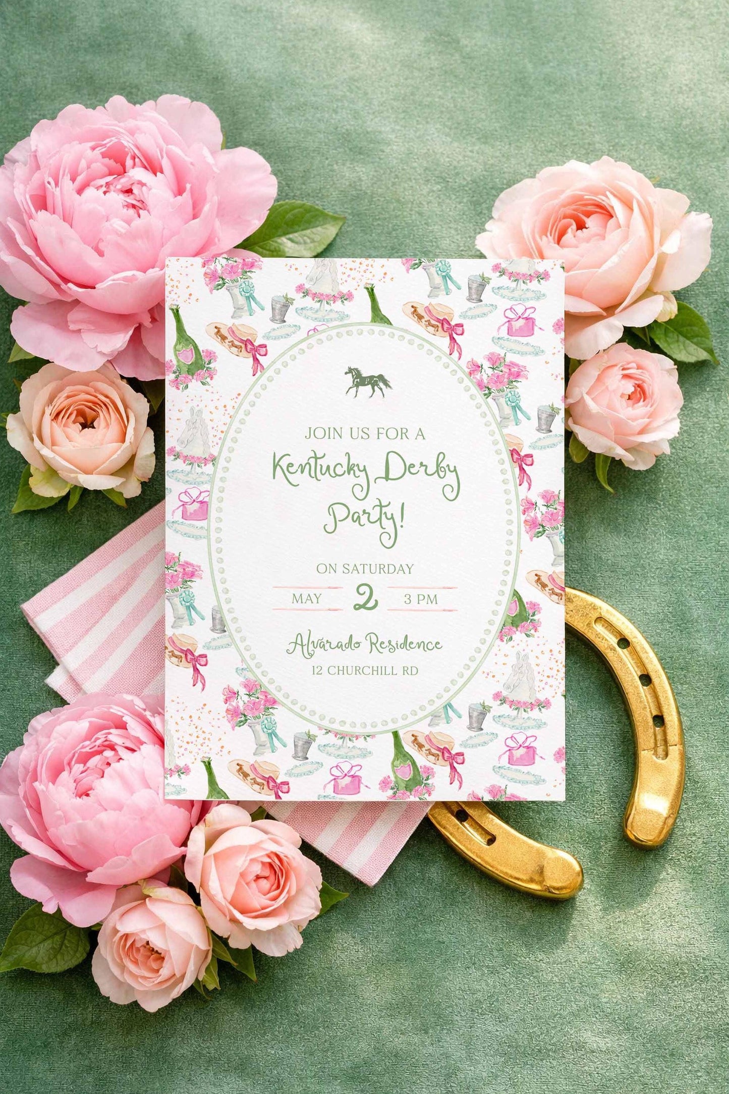 Kentucky Derby Party Invitation Template