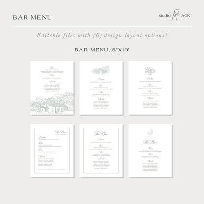Magnolia Carriage House Wedding Template Bundle