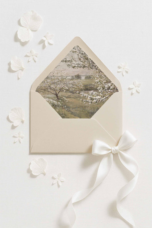 Flowering Trees Envelope Liner Template