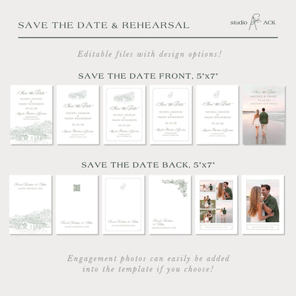 Magnolia Carriage House Save the Date Template