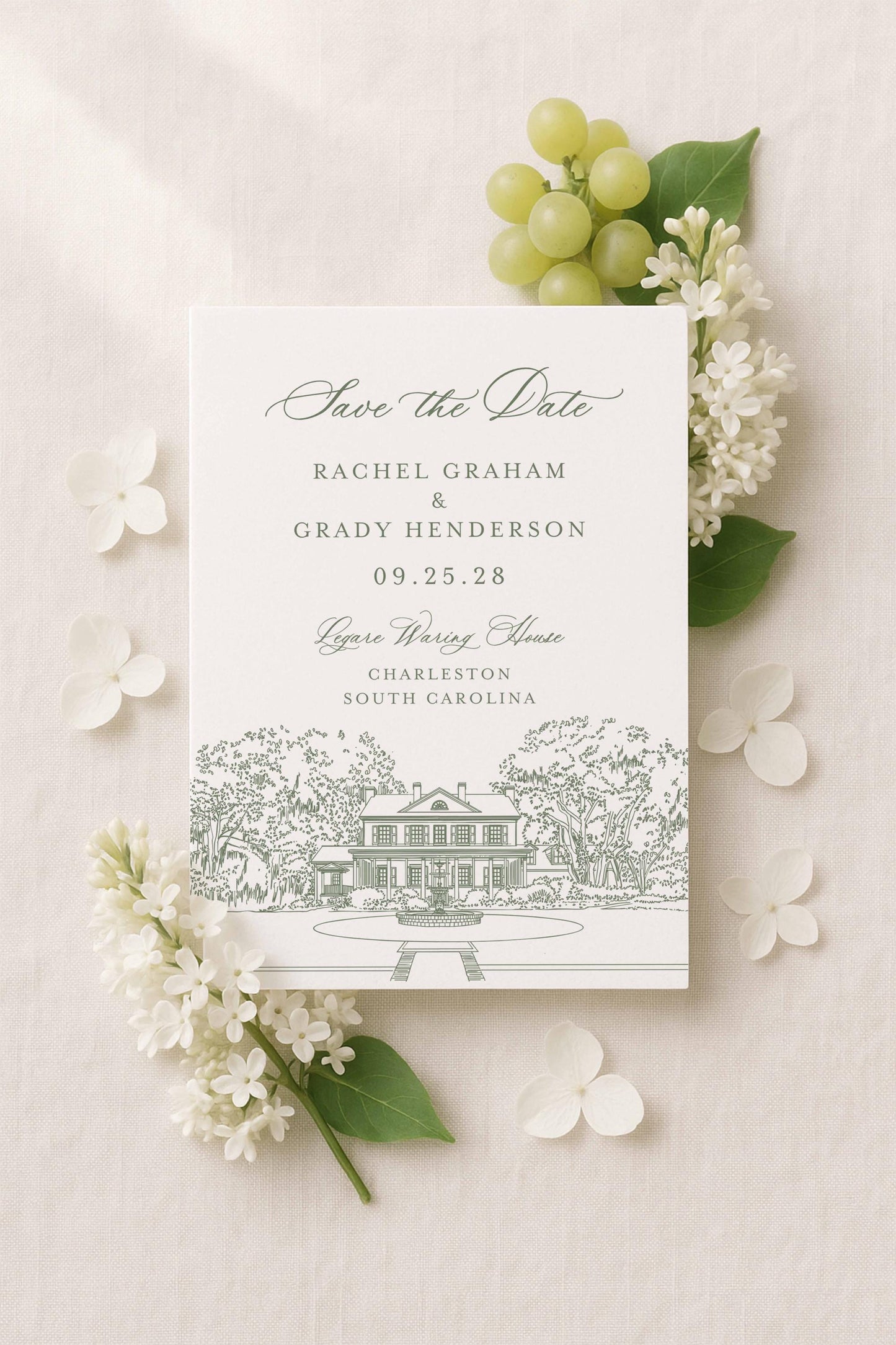 Legare Waring House Save the Date Template