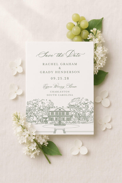 Legare Waring House Save the Date Template