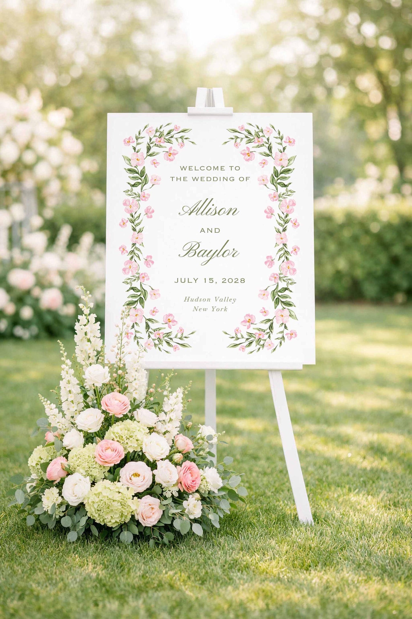 Grandmillennial Floral Wedding Template Bundle