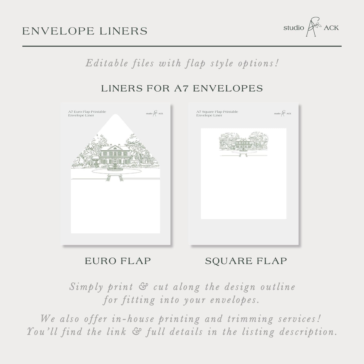Legare Waring House Wedding Invitation Suite Template