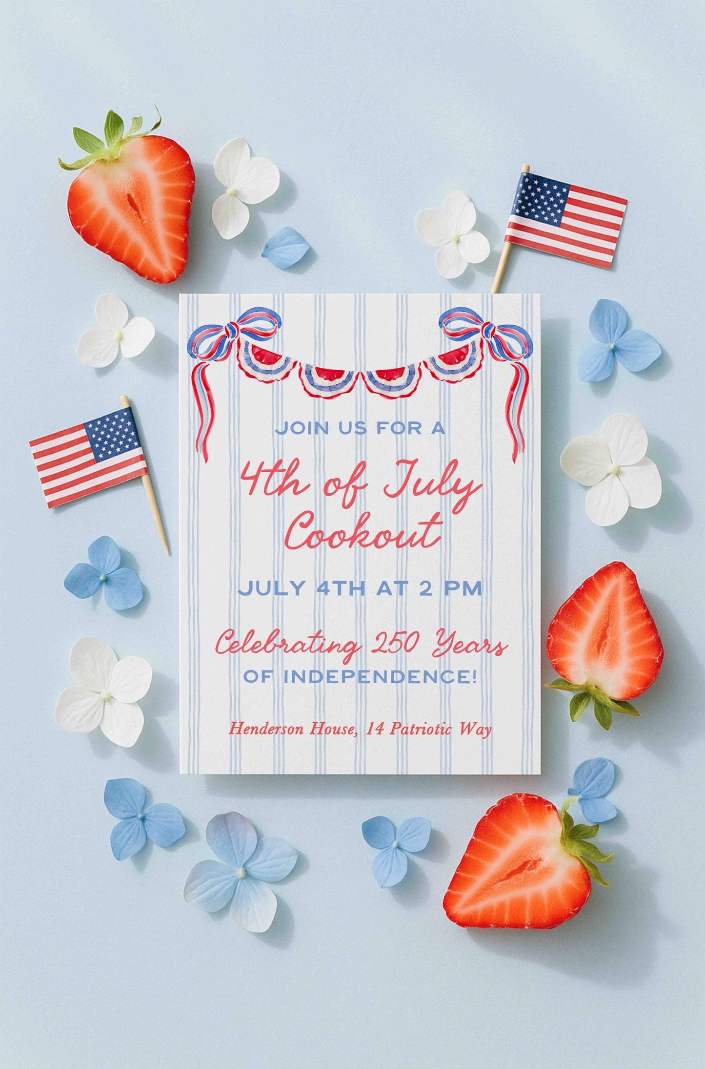 Patriotic Party Invitation Template