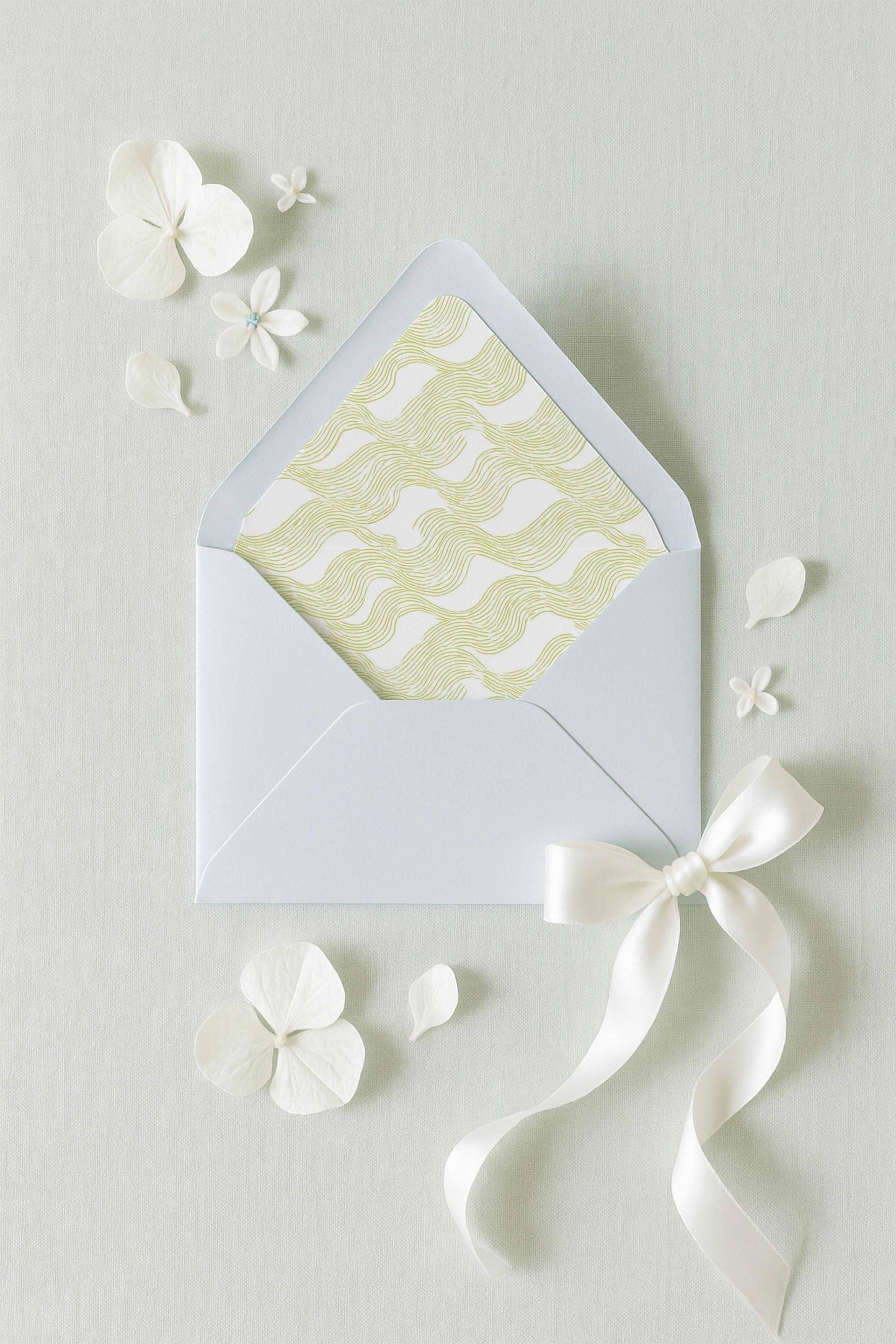 Fun Wavy Envelope Liner Template