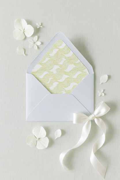 Fun Wavy Envelope Liner Template