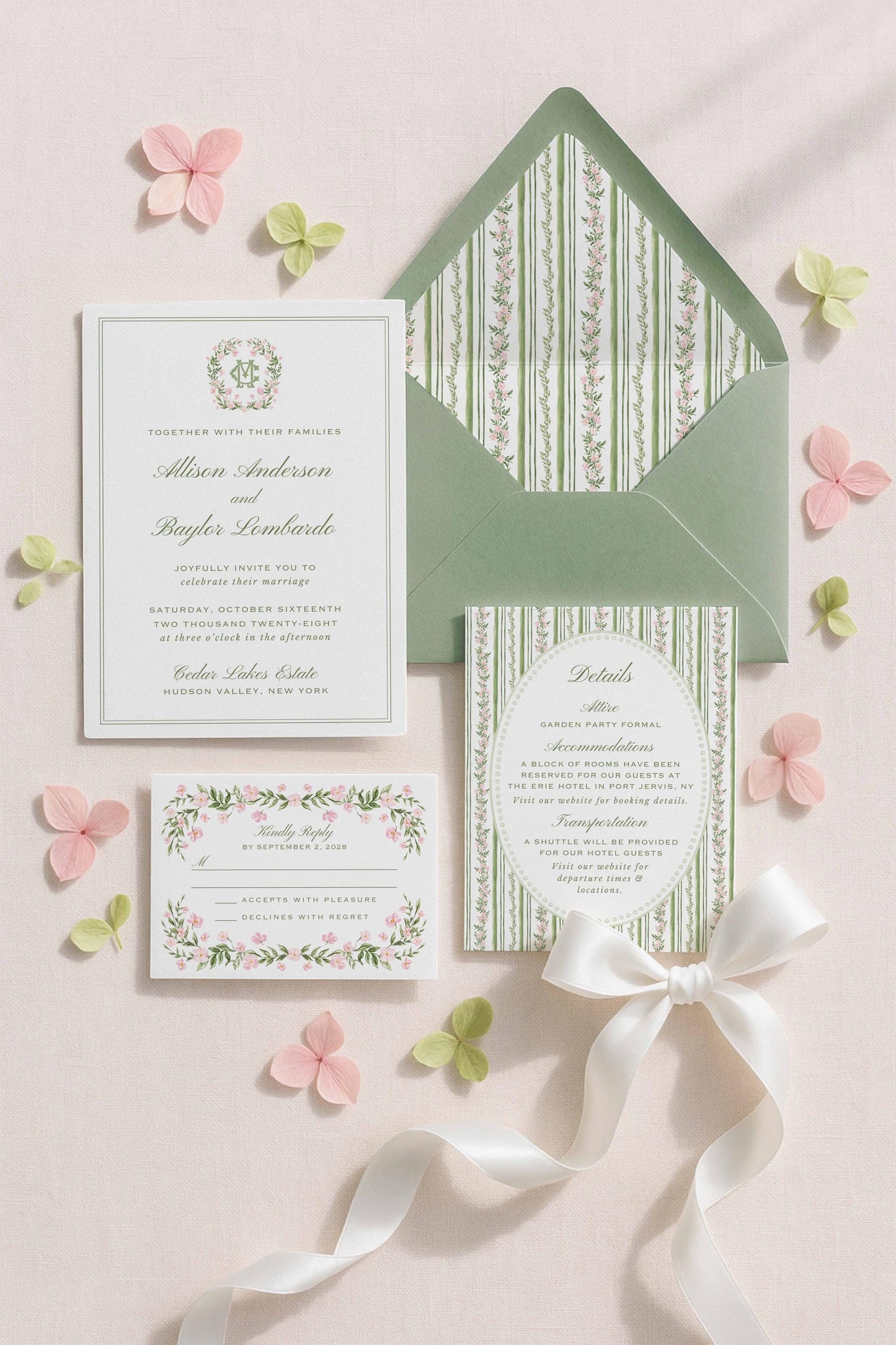 Grandmillennial Floral Wedding Template Bundle