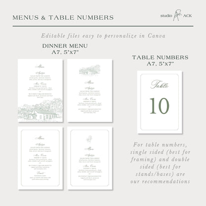 Magnolia Carriage House Wedding Template Bundle