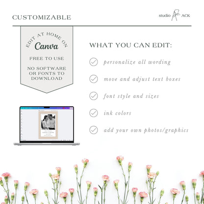 Modern Beige Save the Date Template