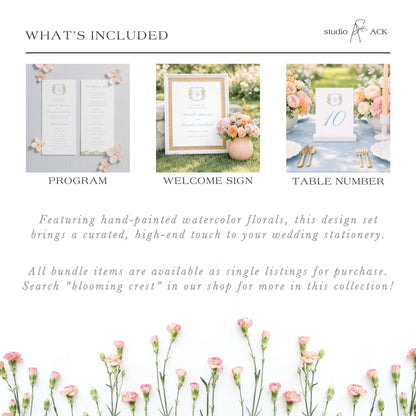 Colorful Floral Wedding Template Bundle