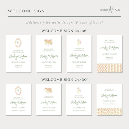 Whimsical Garden Wedding Template Bundle