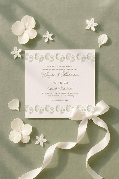 Oyster Roast Rehearsal Dinner Invitation