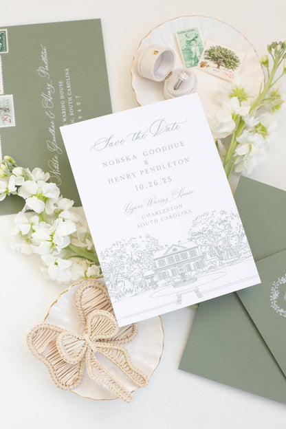 Legare Waring House Save the Date Template